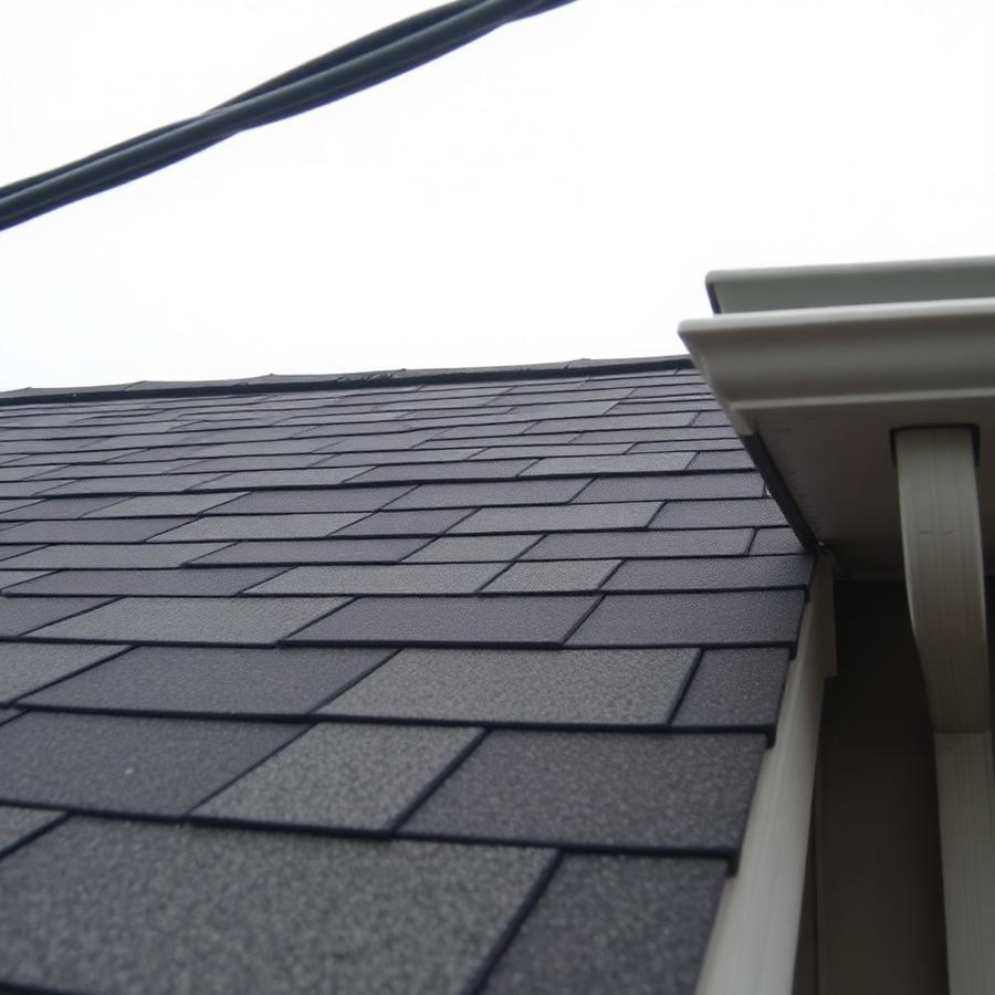Amateur photo of a roof edge