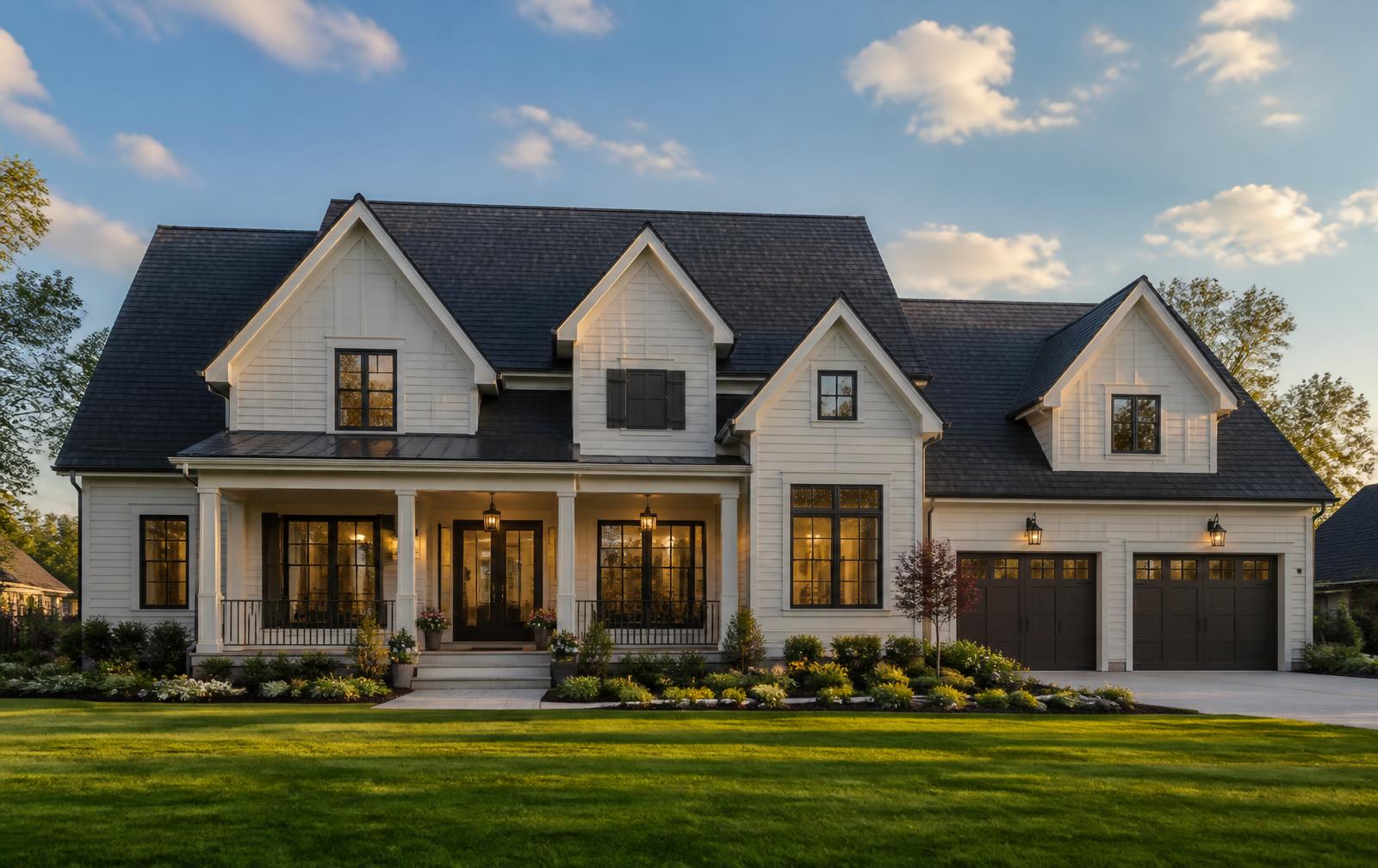 Roofing crew installing new shingles — concept design photo